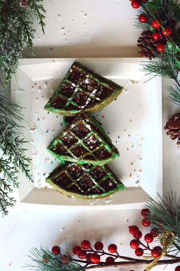 Christmas Tree Waffles con Harina Procakes