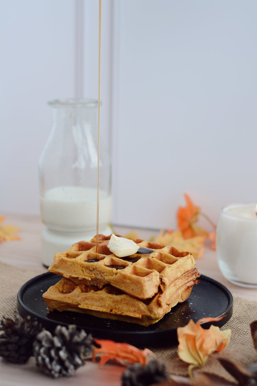 Pumpkin Spice Waffles